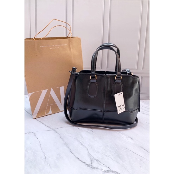 tas ZARA MEDIUM CITY BAG + PAPERBAG / tas selempang wanita import tas batam murah