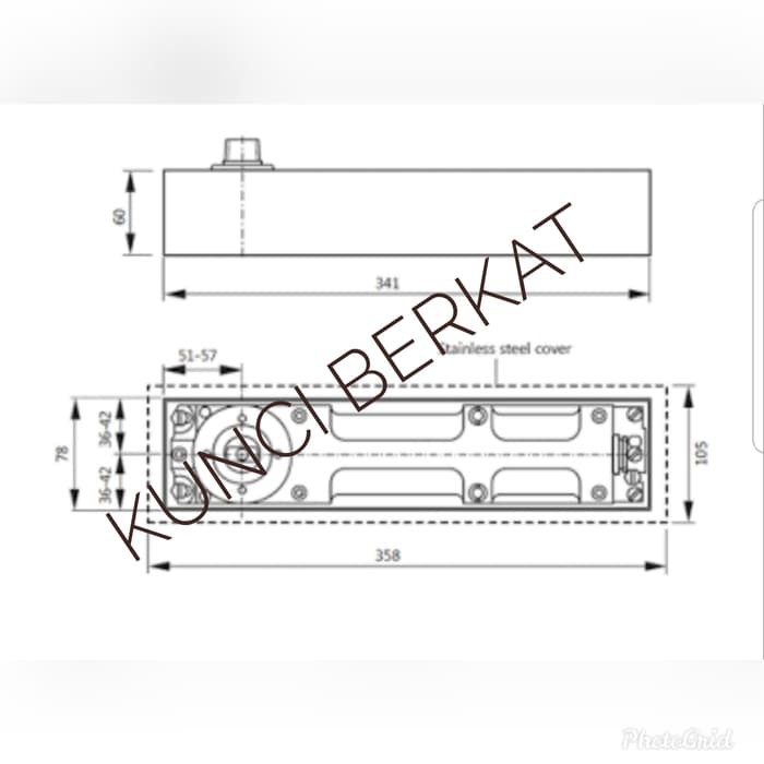 Floor Hinge/FH/Flor Hing/Dorma BTS 80 ORIGINAL