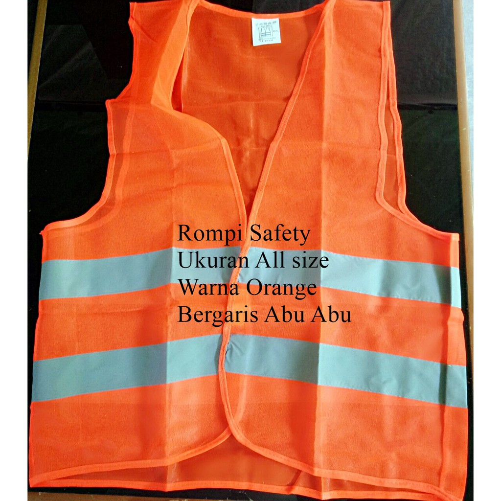 Rompi Safety scotlight abu abu Warna Hijau dan orange