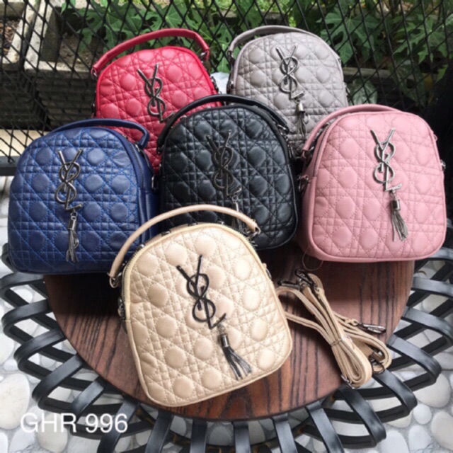 Tas import batam YSL murah, 2 in 1 tas ransel dan tas selempang