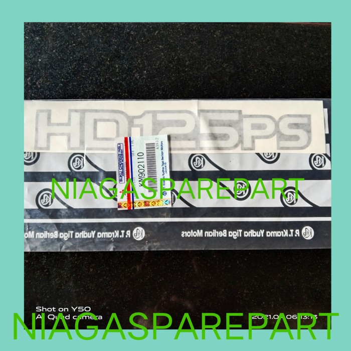 STICKER HD 125PS CANTER - KM902110 MITSUBISHI ORIGINAL STIKER HD125PS