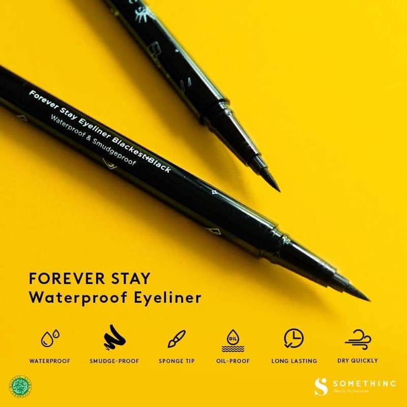 Somethinc Forever Stay Waterproof Liquid Eyeliner | Velvet Sugar Dual Gel Eyeliner | Scandal Waterproof Retractable Eyeliner