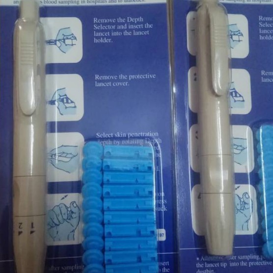 Sella Pen Lancet Untuk Ambil Darah Lancing Device