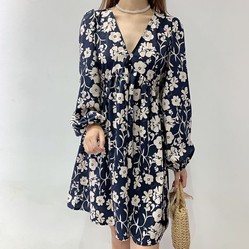 MDLV ~ 6970# Coralina Mini Dress Babydoll Dress Bigsize Fashion Import