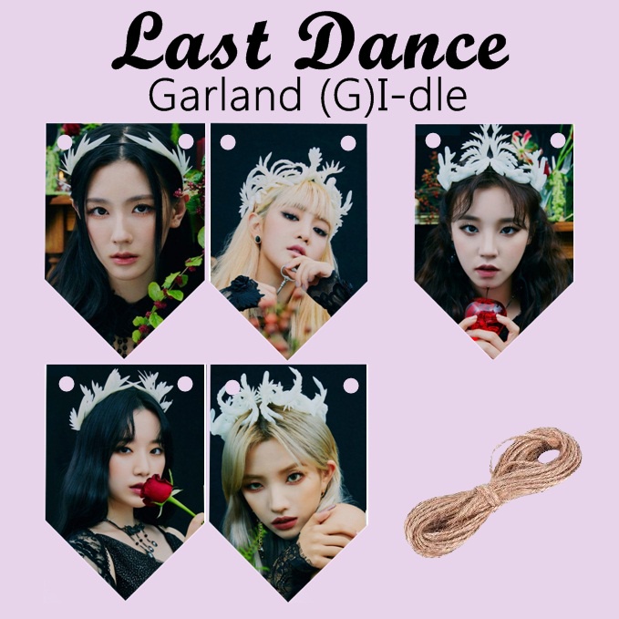 GARLAND GIDLE KPOP (G)-IDLE I BURN BUNTING FLAG (G)IDLE GIDLE OH MY GOD