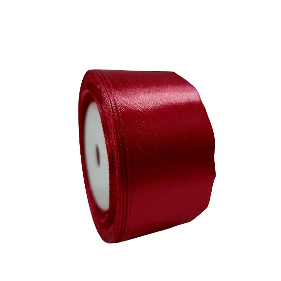 

Pita Satin Merah Maron 1.5 inch / 4cm Per Roll