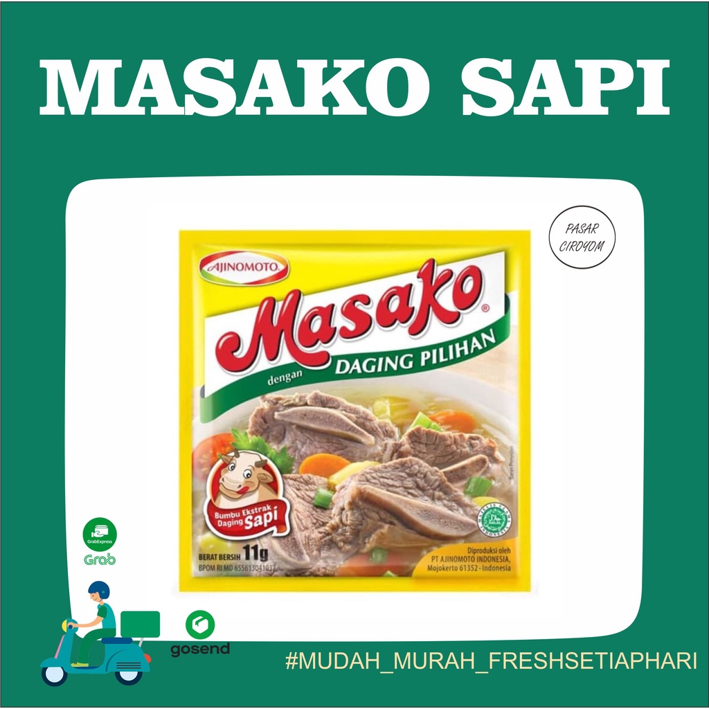 

MASAKO BUMBU PENYEDAP RASA SAPI