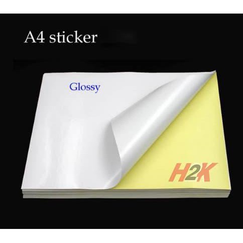 

HOT SALE|BEST SALLER Kertas Stiker Polos A4 Kromo (Glossy) Sticker High Quality Praktis