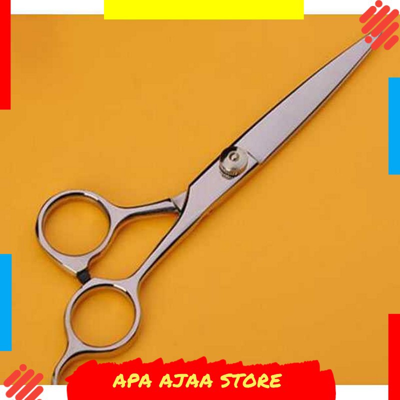 Best Seller ! Brainbow Gunting Rambut Full Stainless Steel Model Flat Cut - BHT002