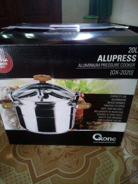 Oxone Panci Presto  Ox-2020 Alupress Pressure Cooker - Silver [20 L]