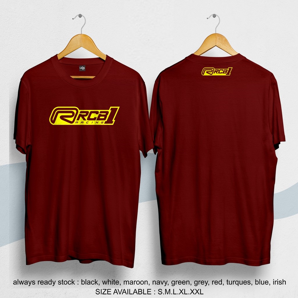 Kaos / Baju / Tshirt RCB 1 RACING LOGO OTOMOTIF Distro Terlaris