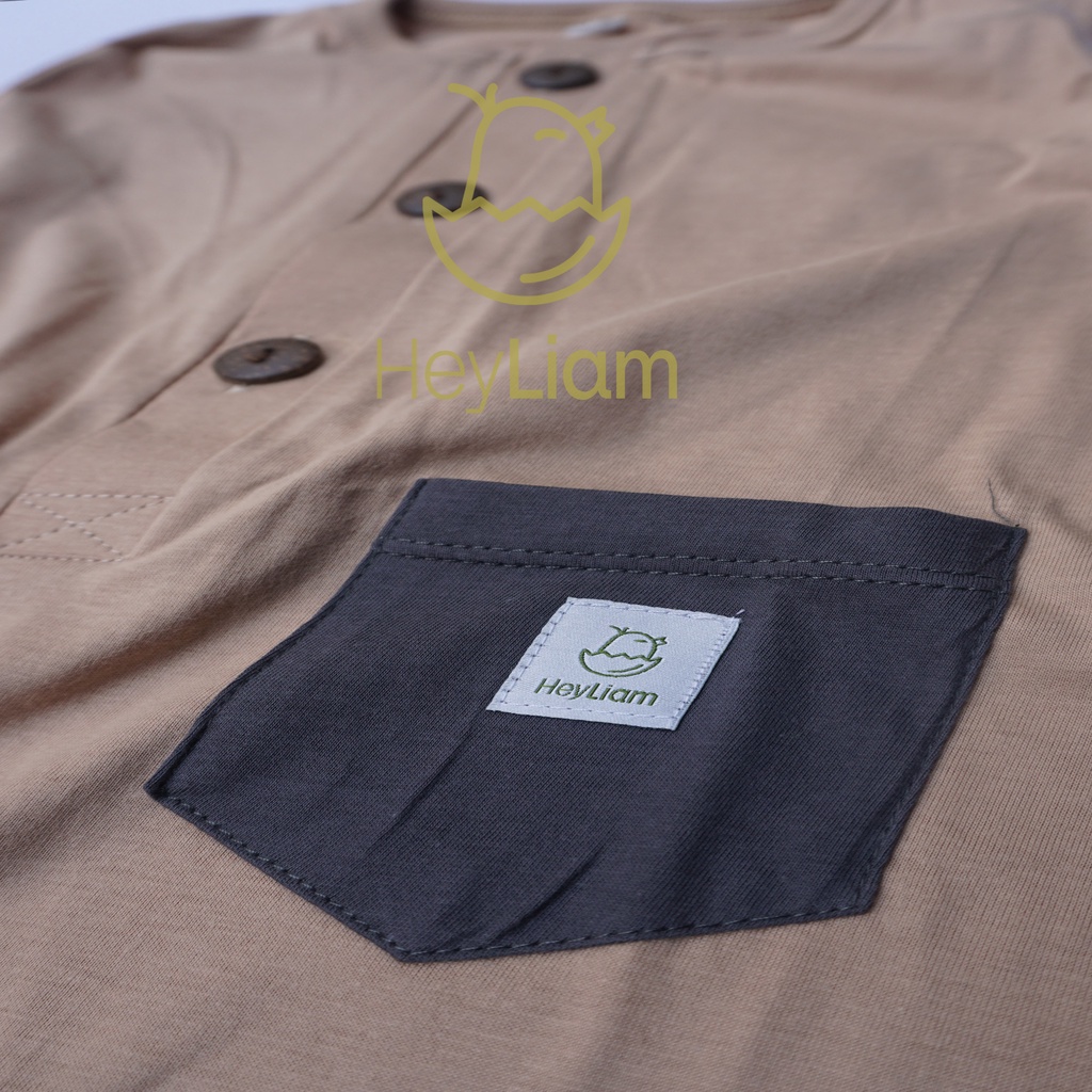 Heyliam Romper Kutung Anak Bayi 0 - 5 Tahun-CREAM