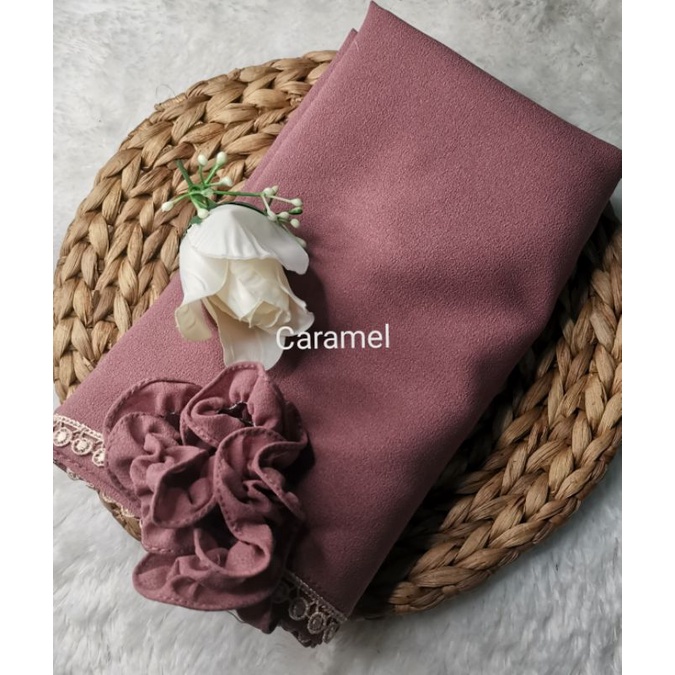 BERGO MARYAM RENDA TALI KARET-Caramel