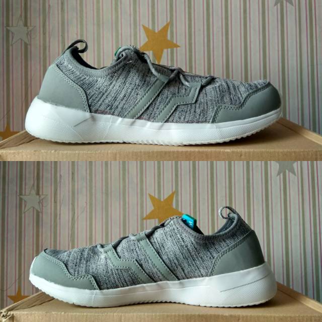 Sepatu casual Piero jogger arctic black white P20307 original