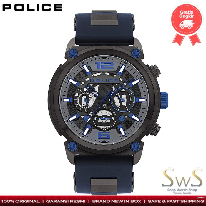 Police Multifunction PL14378JSU13 Original Resmi Jam Tangan Pria