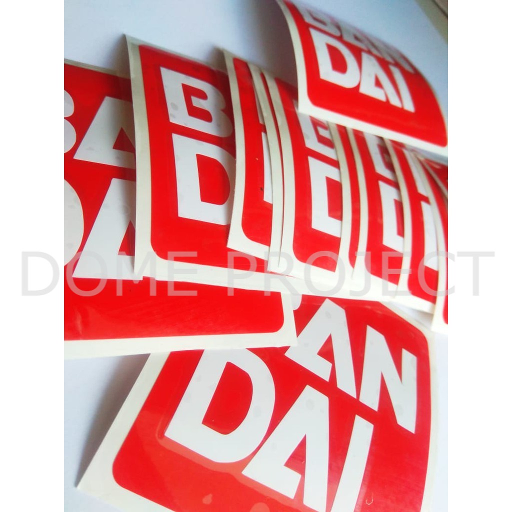 BANDAI STICKER CUTTING SATUAN STIKER MOBIL STIKER KACA MOBIL