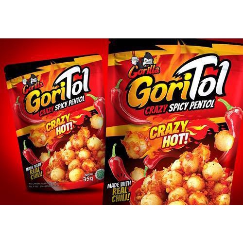 

Gorilla Pentol Goreng Pedas GoriTol 125 gr Crazy Spicy Pentol