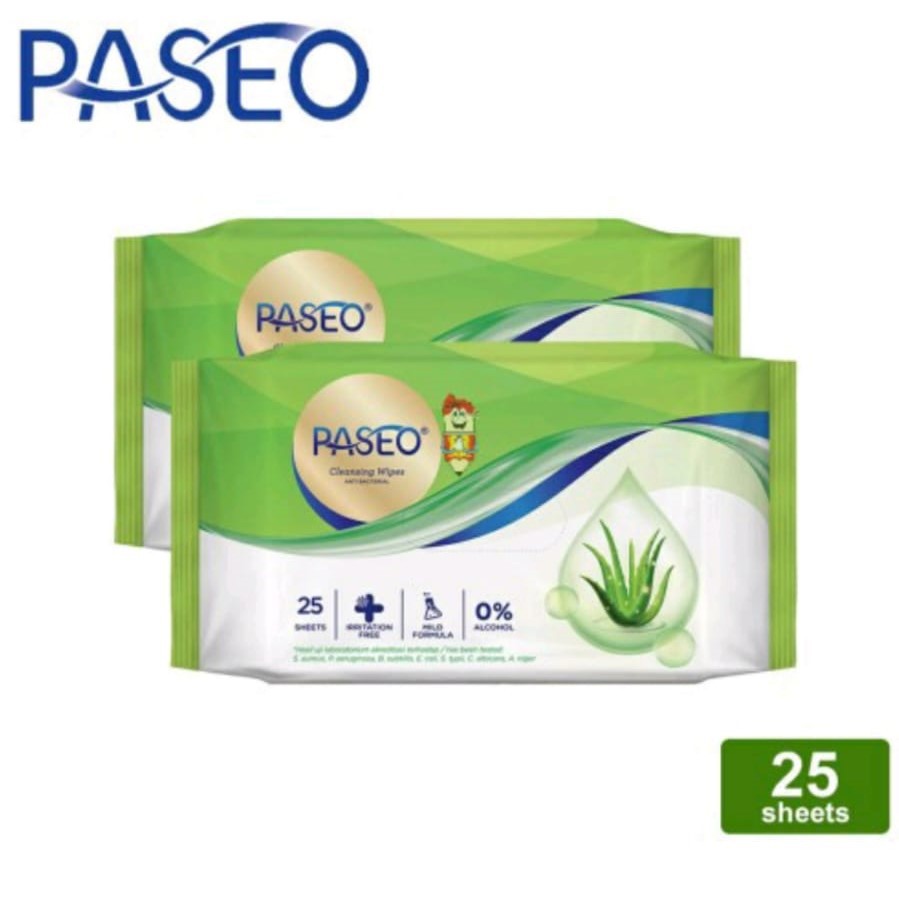 PGA - [ 2PCS ] TISSUE BASAH PASEO 25 SHEET/TISU BASAH BAYI