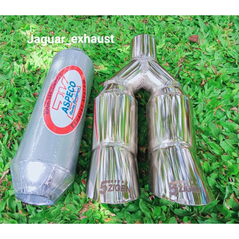 ( COD ) DAN ( TERMURAH), PAKET HEMAT/  KNALPOT MOBIL RACING  5 ZIGEN TITAN + RESONATOR KAPSUL BAS HA