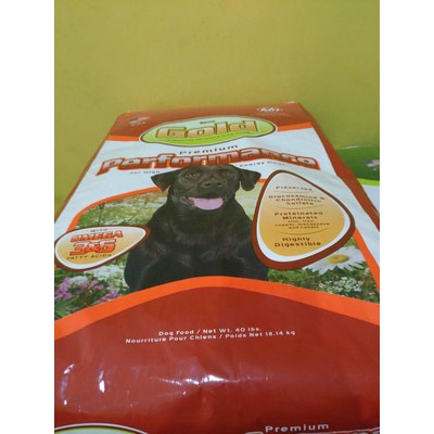 Dog food Gold tuffys performace 18kg