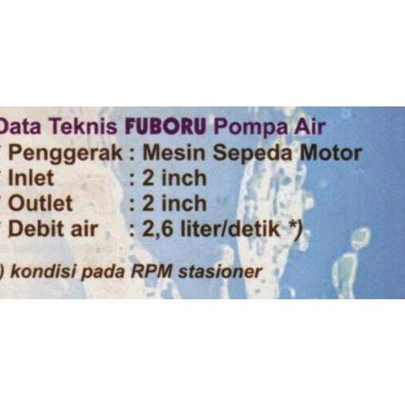 Siap Kirim.. Pompa Air Fuboru Tenaga Sepeda Motor