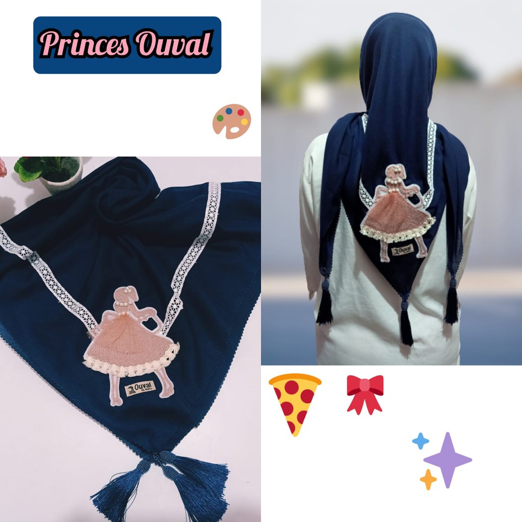 HIJAB SEGI EMPAT OUVAL PRINCES-1