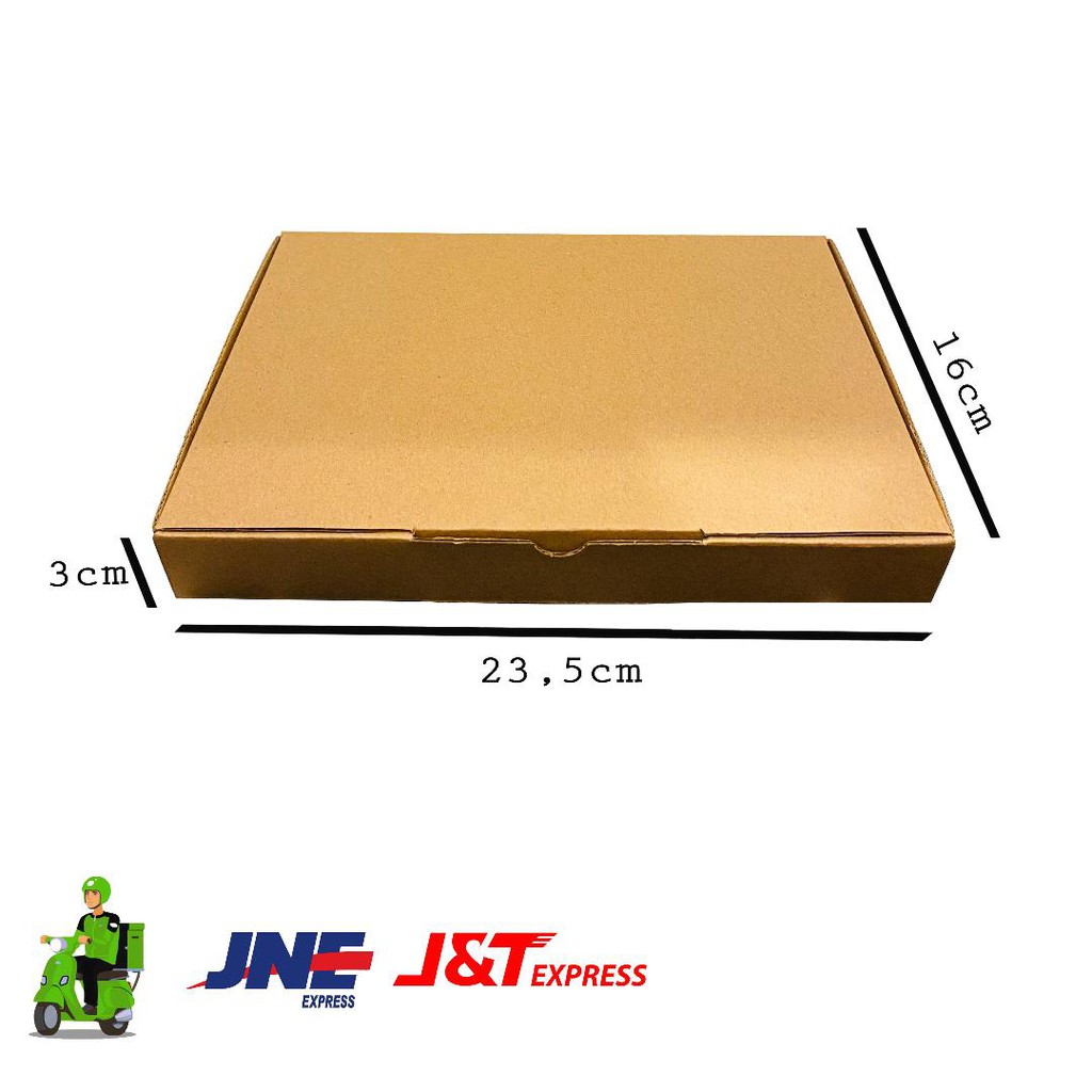 

Kardus die cut polos uk. 23,5x16x3 cm