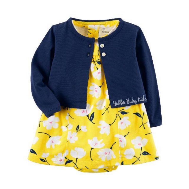 DRESS ROMPER CARDIGAN CARTER'S ANAK BAYI CEWEK C1037-6