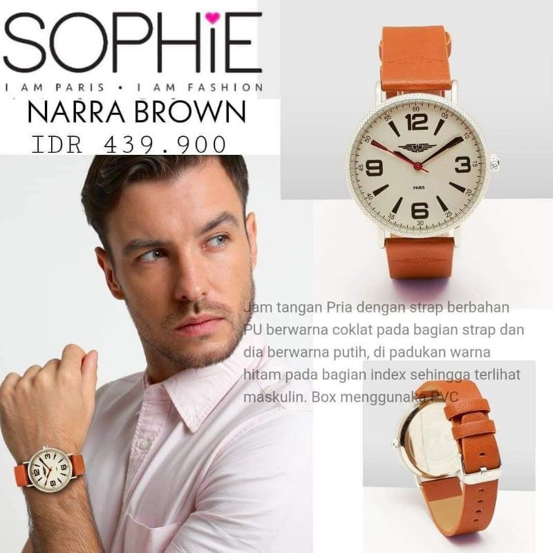 jam anti air pria Sophie Paris alive NARRA brown