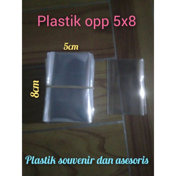 plastik opp 5x8 20 gram plastik aksesoris plastik souvenir plastik opp kaca plastik bungkus aksesori