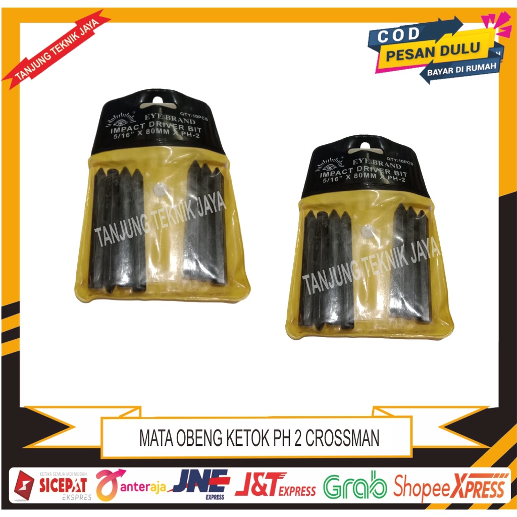 MATA OBENG KETOK 5/16'' X 80MM X PH-2 EYE BRAND / IMPACT DRIVER BIT 5/16'' X 80MM X PH-2 EYE BRAND