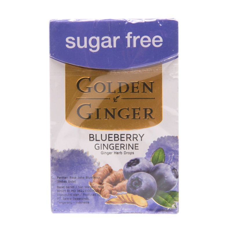 Golden Ginger Candy 45gr Raspberry Orange Anisemint Gingerine Blueberry Gingerine Permen Jahe Ras Berry Jahe Blue Beri