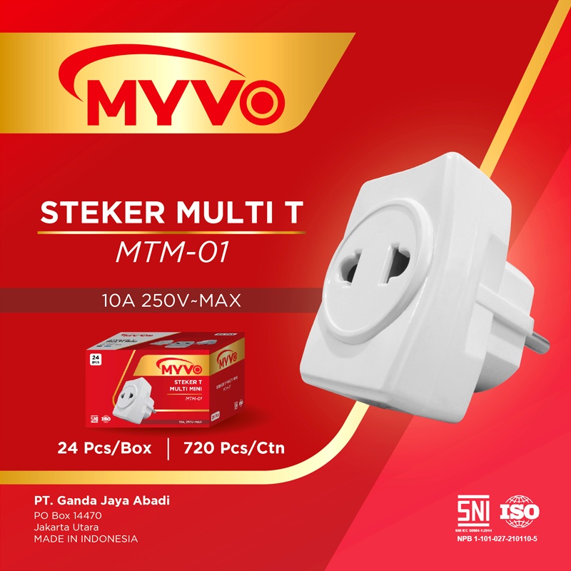 Myvo Steker T Multi Steker Myvo SNI MTM 01 - MSG 101 - MSA 103