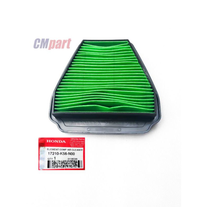 Filter saringan udara new sonic 150R - Supra gtr 150 asli HONDA AHM 17210-K56-N00