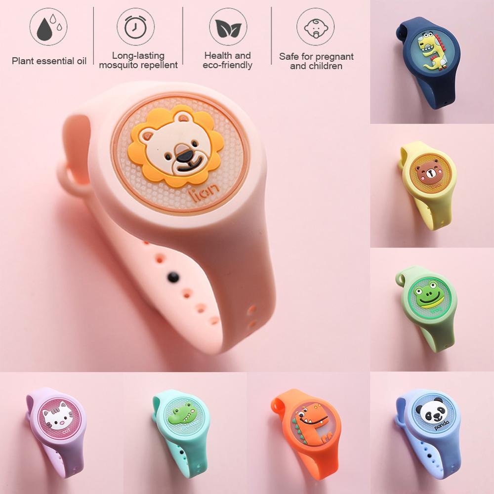 [Bisa COD] Jam Tangan Anak Antik Nyamuk Gelang  Led Anak Pengusir Nyamuk Dapat Dipakai Kartun Hewan Lucu Berkedip Anti nyamuk