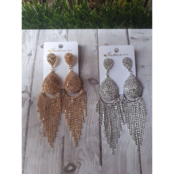 anting hijab jurai juntai rumbai aksesoris pengantin/anting pengantin wedding-2