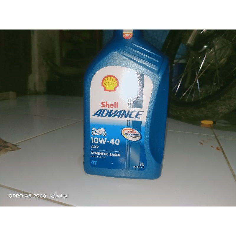 OLI MESIN SHELL ADVANCE AX-7 10-40 W 1LITER OLI MOTOR SPORT