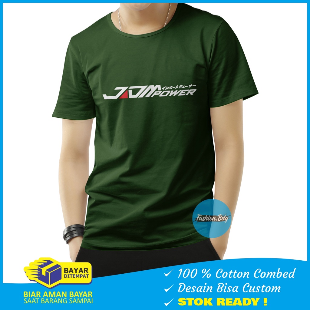 Kaos Pendek Pria JDM Power Keren Terbaru