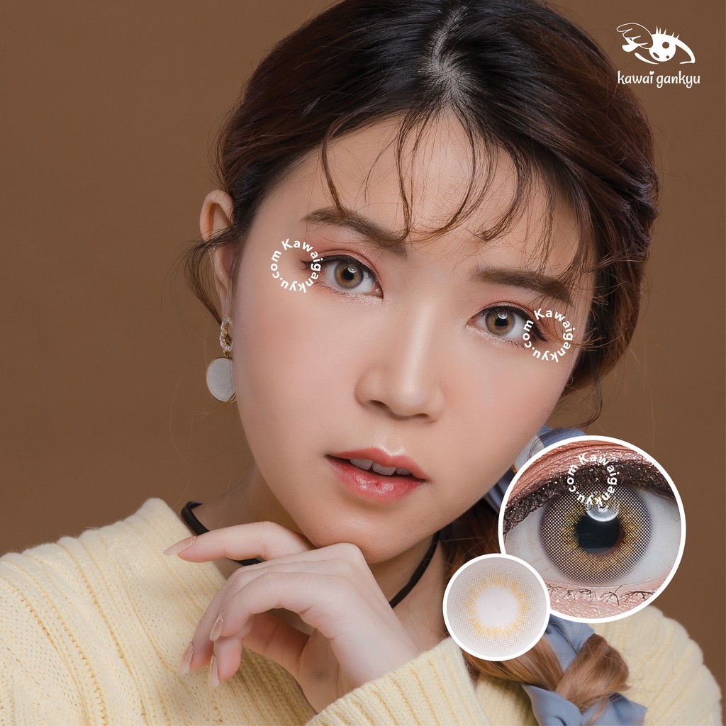 KawaiGankyu Softlens - Princess Nature Light Gray (1botol)