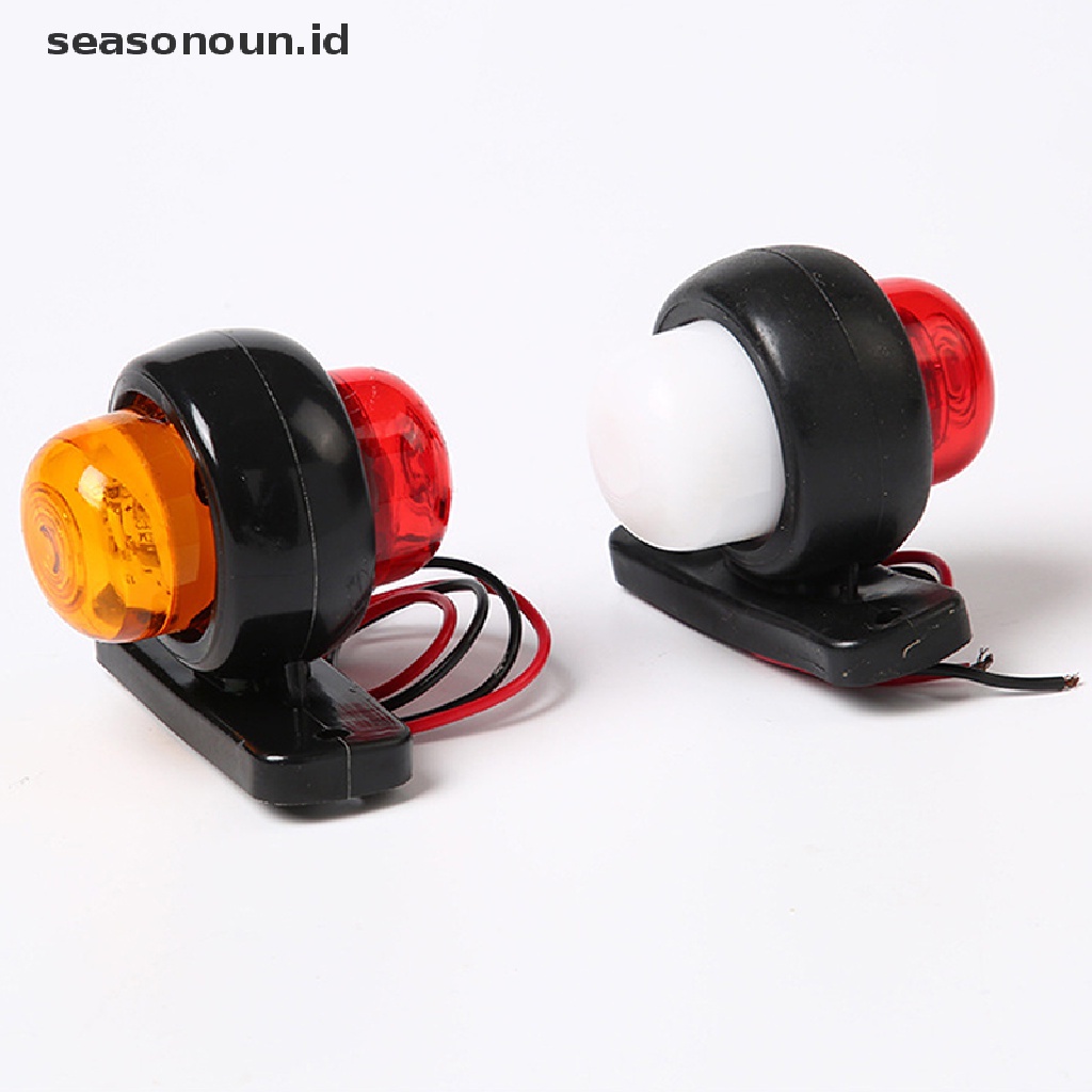 2 Pcs Lampu Samping LED 12V / 24V Untuk Truk SUV