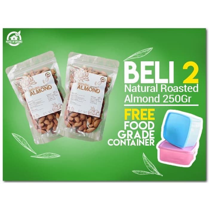 

House Of Organix Pack Of 2 Roasted Almond 250 Gr