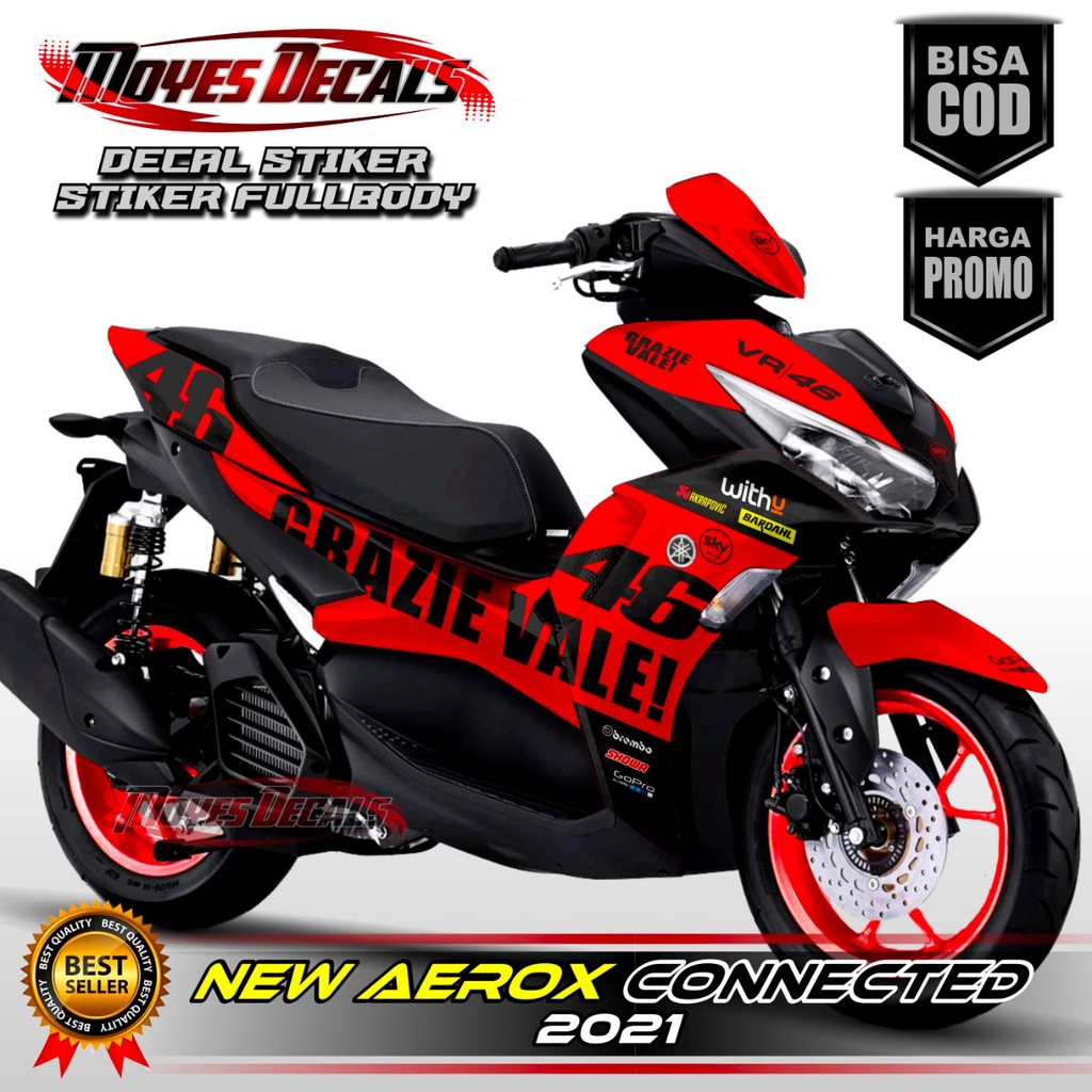 Bisa COD decal new aerox stiker decal motor new aerox 155 stiker new aerox 155 full body . stiker mo