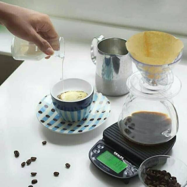 Flash Sale Timbangan Kopi Digital 3 Kg - Idealife Il 500cs - Digital Coffe Scale DogwAMHQm670e
