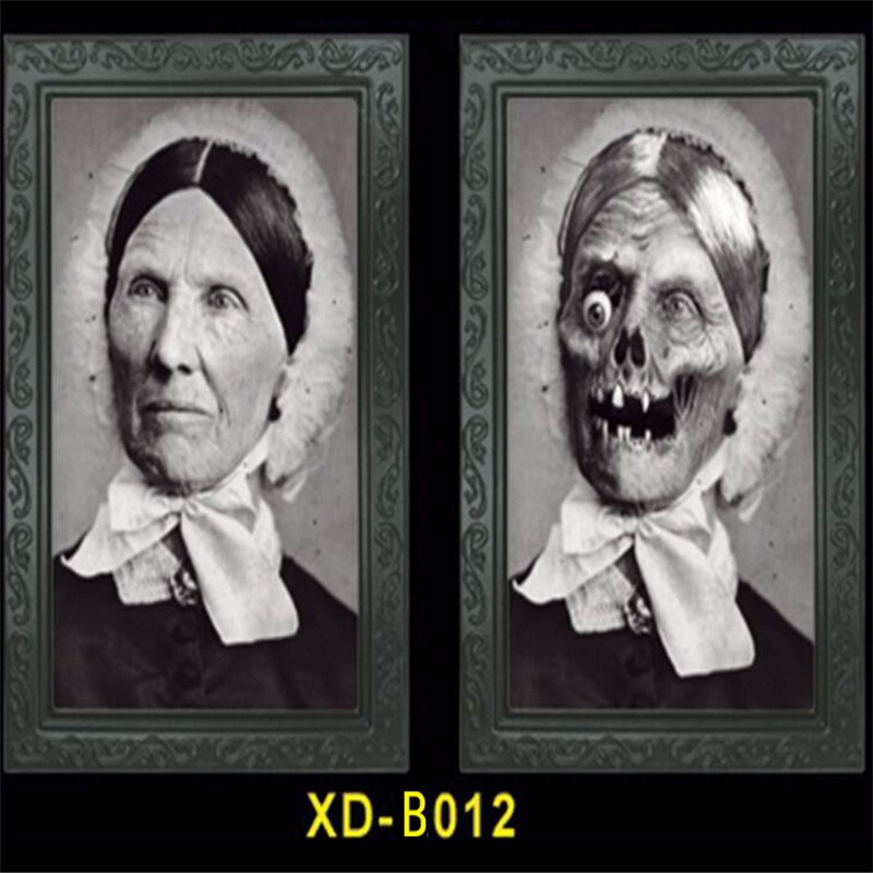 HALLOWEEN DEKORASI FOTO HOROR 3D FRAME PHOTO POTRET