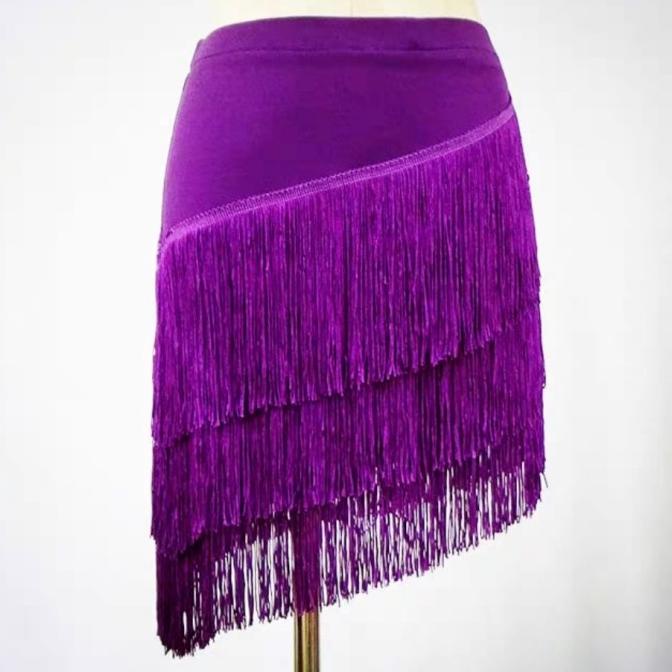 ROK RUMBAI FLARE SKIRT DANSA LINE DANCE KOSTUM PAKAIAN SENAM TARI