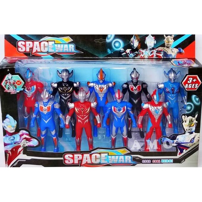 FIGURE SET ULTRAMEN 9 PCS - MAINAN ULTRAMAN GINGA