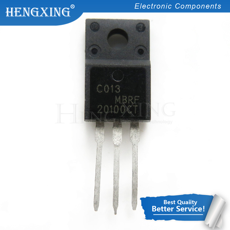 10pcs/lot MBRF20100CT MBRF20100 20A 100V TO-220 In Stock