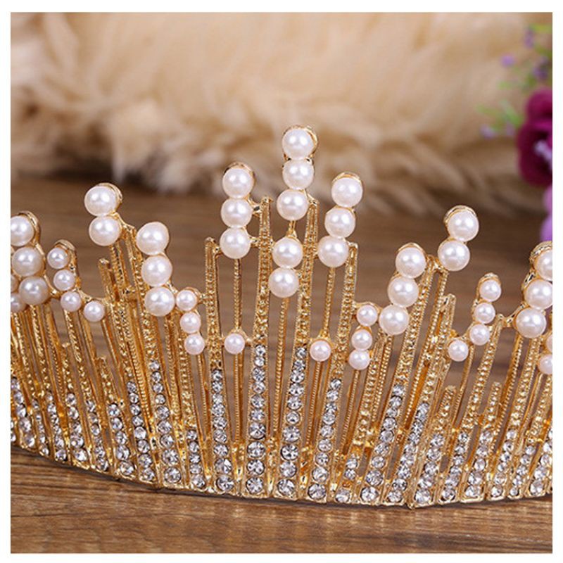 Mahkota pengantin wanita/mahkota mutiara/mahkota hijab-2