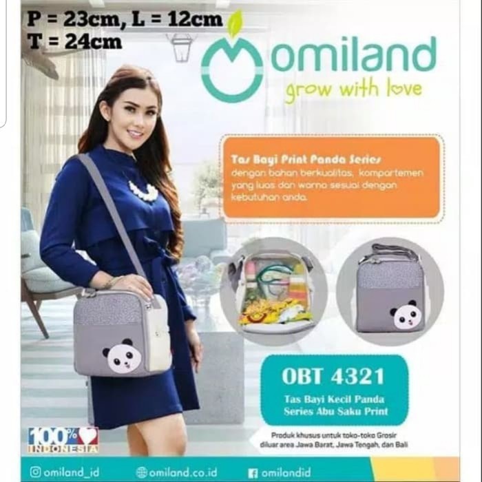 Tas Bayi Omiland OBT4321 Size Small / Kecil Panda Series