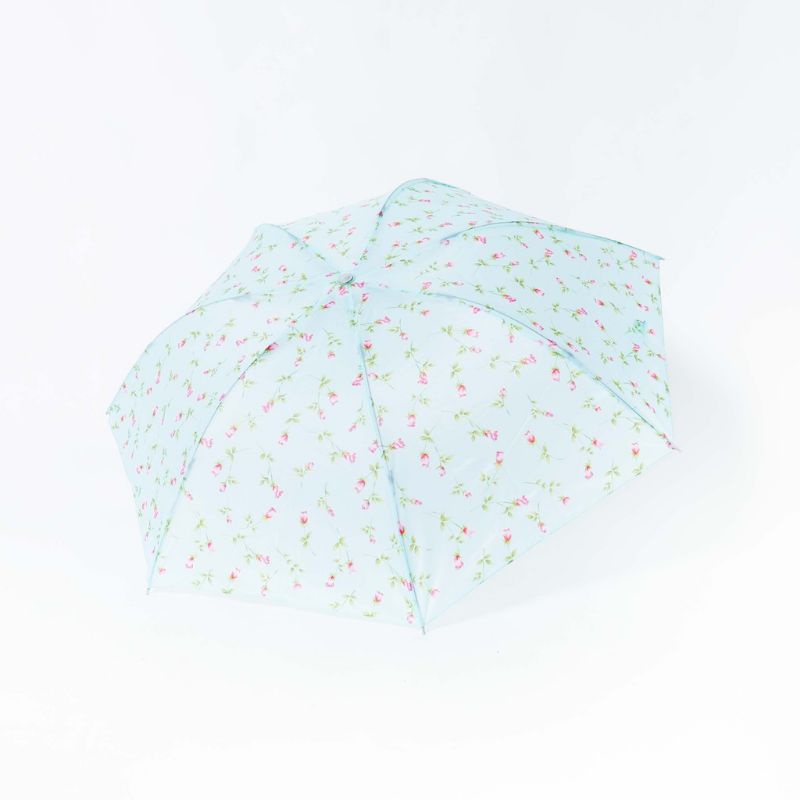 Murah !!Payung Lipat Mini Simple Bahan Satin Motif Bunga